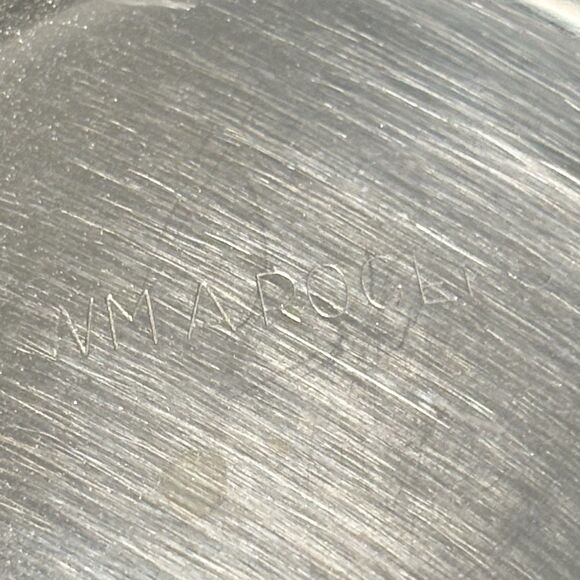 Vintage WM ROGERS Silverplate Pipkin Gravy Bowl Brandy Warmer w/Wood Handle - Picture 10 of 10